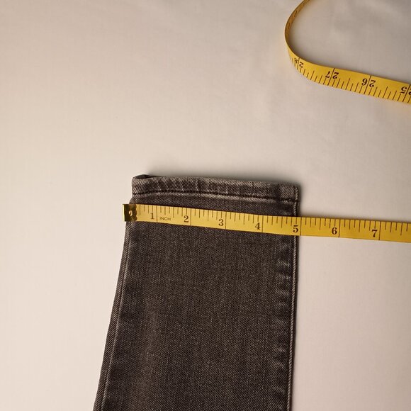 Express Jeans Size 2 Short Buttonfly Mid Rise Skinny Leg Gray Color - Picture 9 of 9